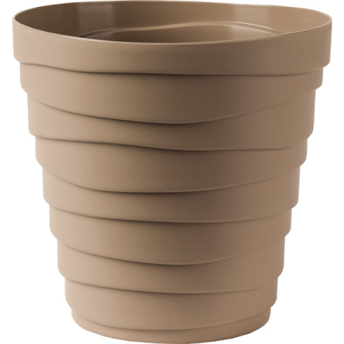 Кашпо для цветов пластиковое 1,4л d-14,5см "Бархан" Фраппе
