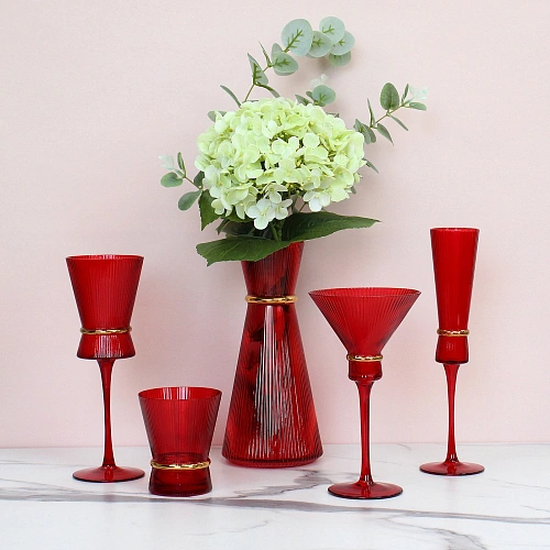 Бокал для мартини 220 мл VIVALDI в наборе 6шт, красный_9