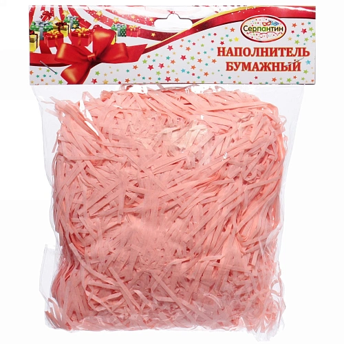 Наполнитель бумажный для подарков Нежность 50г , розовый_4