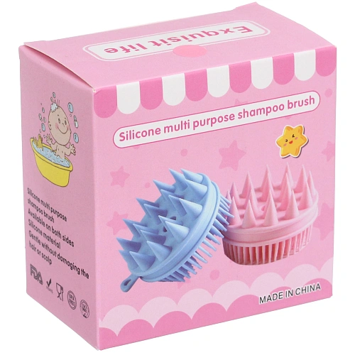 Щетка для вычесывания шерсти двухстороняя Счастливый хвост!, цвет розовый, 84см (коробка)_5