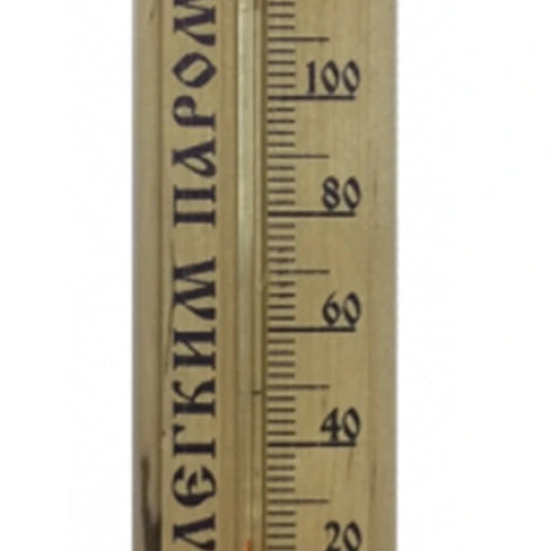 Термометр бытовой для бани и сауны "С легким паром", цвет бежевый, 24*4*1,4см