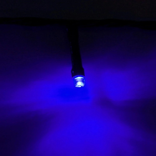 Гирлянда для улицы Мерцание 11м 120 ламп LED чёрный провод,1 реж,IP-54, Синий (возможность соединения)_22