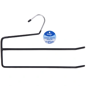 Вешалка для брюк "ИДЕЯДОМА", цвет металл, 2 отд, 18*33см (Лейбл Селфи)