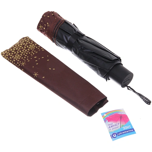 Зонт женский механический Ultramarine - Тайра, микс 6 цветов, 8 спиц, d-115см, длина в слож виде 28см_49