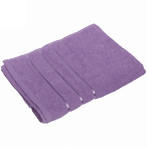 Полотенце махровое 70140см LUNA цвет сиреневый 10250 плотность 360грм2 с петелькой-подвесом_5