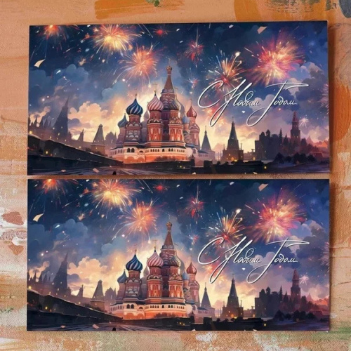 Конверт "С Новым Годом (Москва)" Cn206