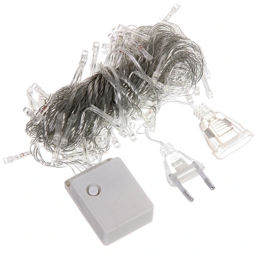 Гирлянда для дома  9,5м 100 ламп LED прозрачпров,8 реж, IP-20, Фиолетовый (возможность соединения)_24