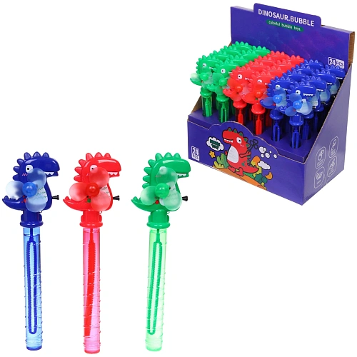 Мыльные пузыри "Мир Дино" 30 см, 120 мл, с вентилятором, микс цветов