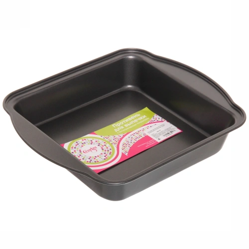 Противень металлический 27*23*5см с антипригарным покрытием "Селфи"