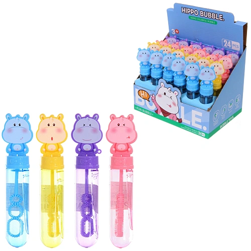 Мыльные пузыри "Бегемотик", 13 см, 40мл