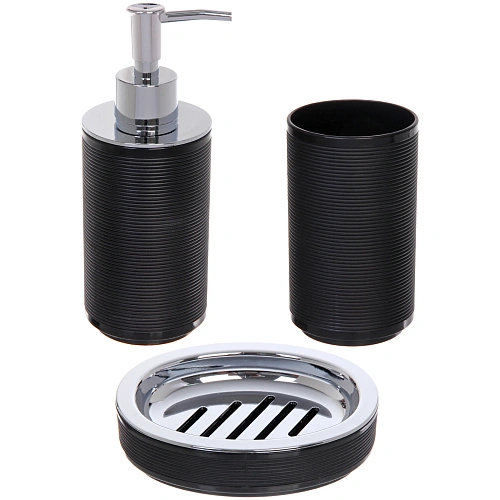 Подставка для зубных щеток Амадей черная_3