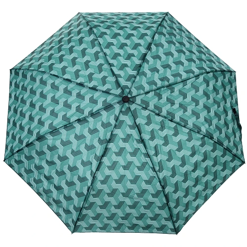 Зонт женский полуавтомат Витраж, микс 6 цветов, 8 спиц, d-100см, длина в слож виде 30см_17