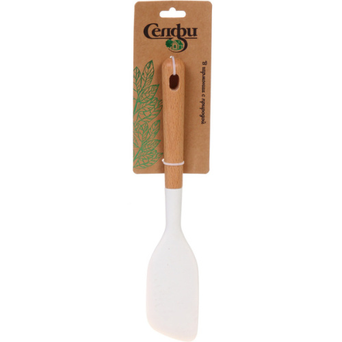 Лопатка кухонная силиконовая со скошенным краем "CooKstyle" 28*5см
