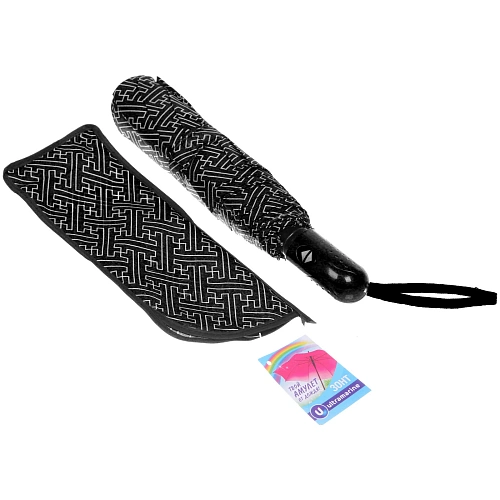 Зонт женский автомат Ultramarine - Эрсэя, микс 6 цветов, 8 спиц, d-115см, длина в слож виде 28см_26