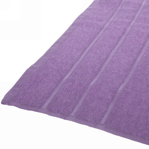 Полотенце махровое 70140см LUNA цвет сиреневый 10250 плотность 360грм2 с петелькой-подвесом_6