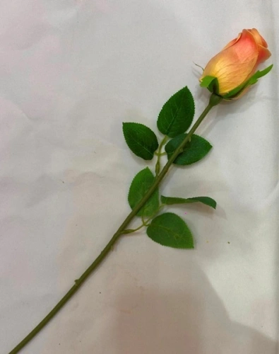 Цветок искусственный "Natur" 45см Роза персиковая