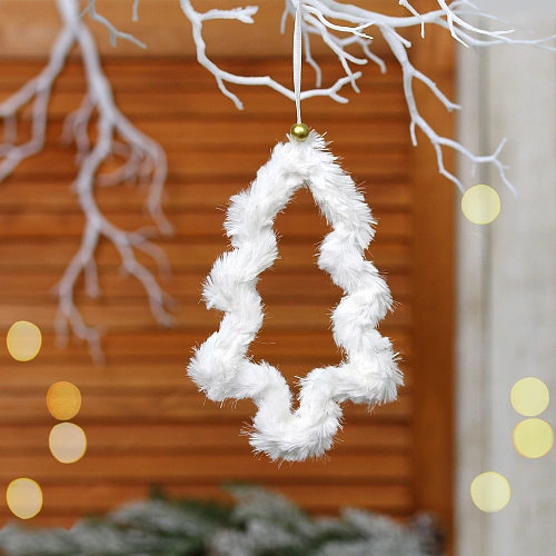 Подвеска "Воздушные фигуры" 14 см (в ассортименте), Белый