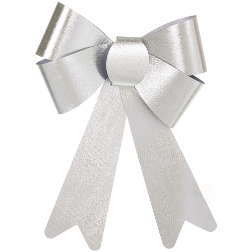 Бант на ёлку Сказочные блики, Серебро_6