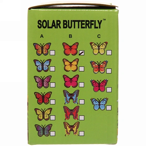 Фигура для отпугивания птиц Летающая бабочка 30см на солнечной батарее_7