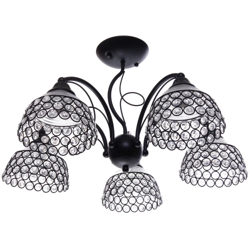 Люстра 5*40Вт Е14 55*55*30см черный 3-51013/5