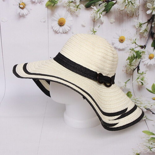 Шляпа женская с широкими полями TiraMiSu- Мирель, микс 6 цветов, р58, ширина полей 15 см_26