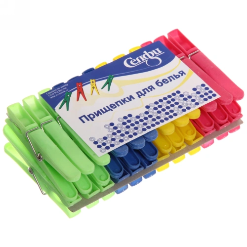 Прищепки бельевые Селфи (24шт) 249