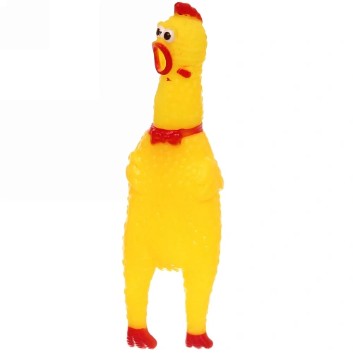 Игрушка для собаки "Курочка" 15см с пищалкой✦