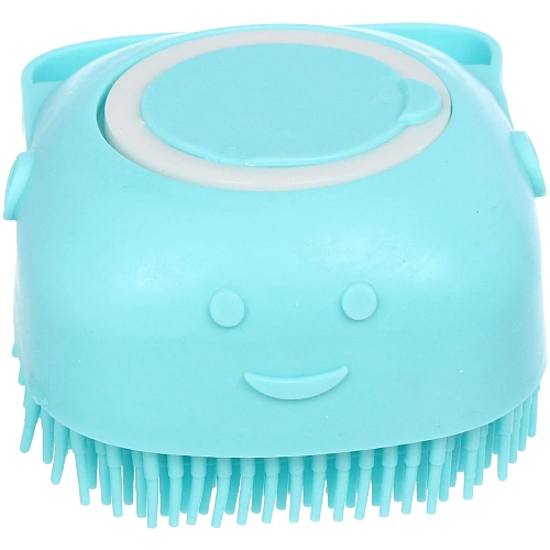 Щетка для вычесывания шерсти и мытья Счастливый хвост!, цвет синий, 84,5см (коробка)_4
