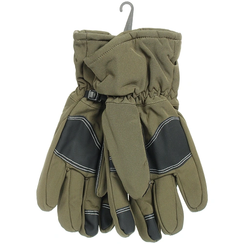 Перчатки туристические утепленные цвет олива L_3