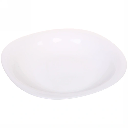 Тарелка "White magic" 21*21см глубокая, стеклокерамика мягкий квадрат