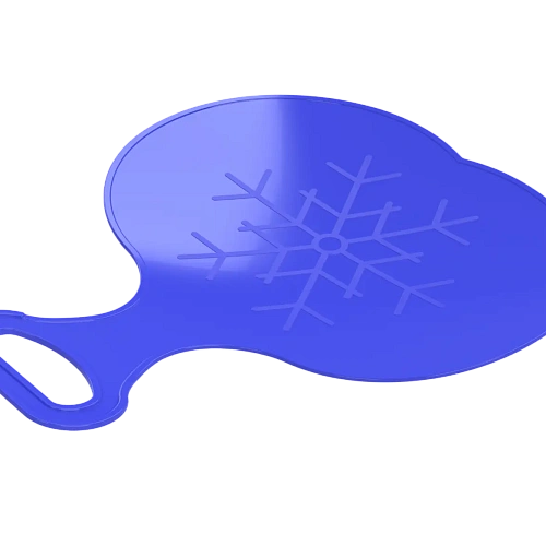 Санки-ледянки «Снежинка» 41х33.5 см, цвет МИКС