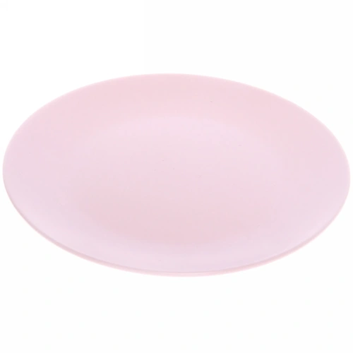 Тарелка керамическая 20см "Матовая глазурь" розовая