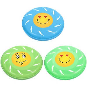 Летающая тарелка "Улыбнись!" 21,5 см, микс