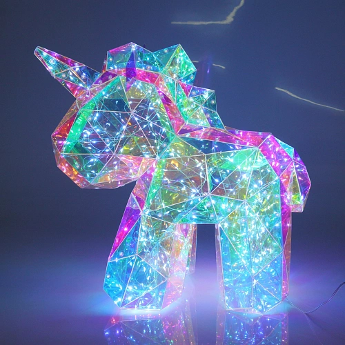 Фигура светодиодная Единорожек 402136 см, 300 ламп LED, USB, Белый_3