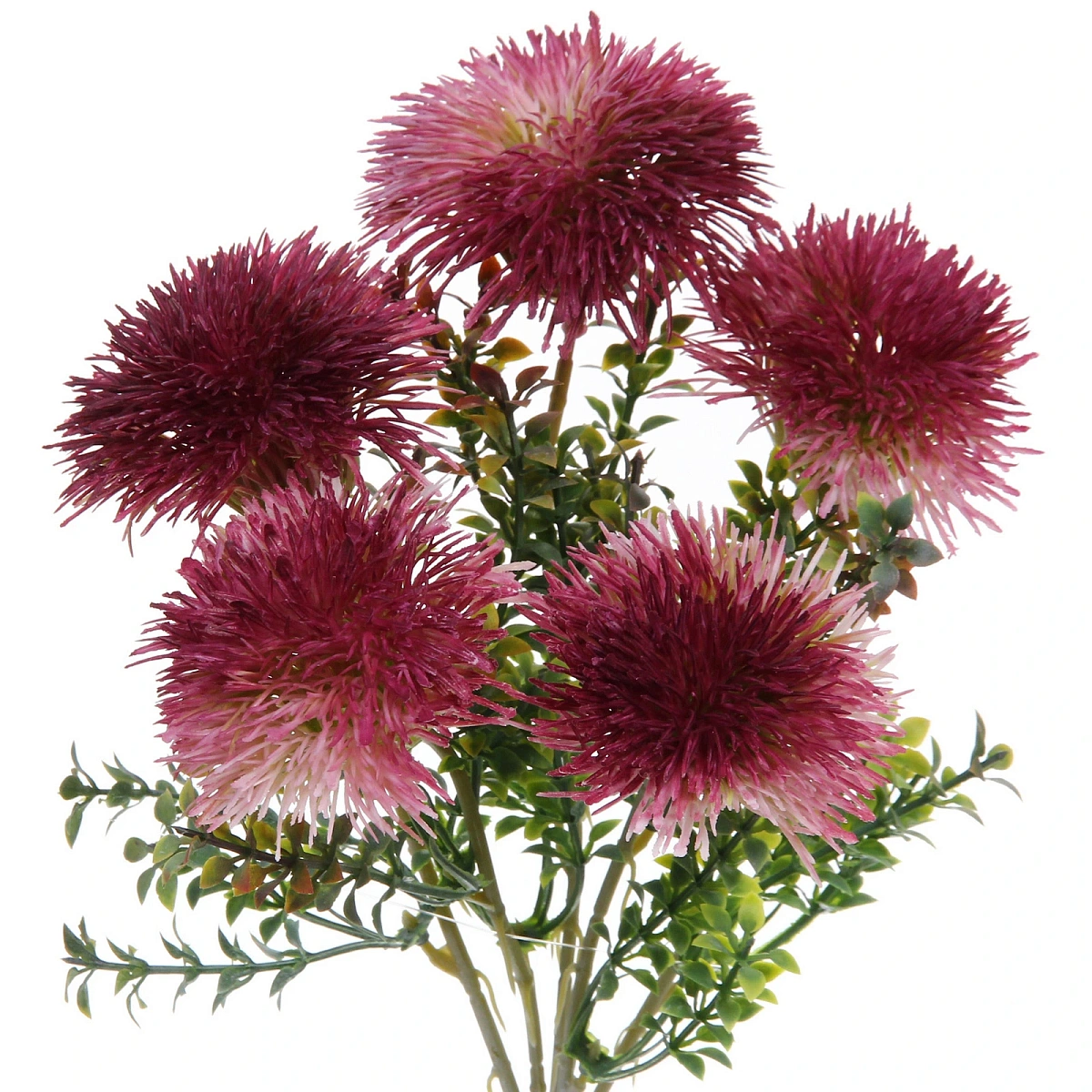 Искусственные цветы "Волшебство лета" 32см Одуванчики 5 цветков лиловые