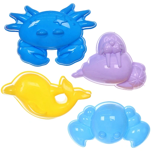 Набор для игры в песочнице Морские жители, 19169,5 см, 11 предметов_3