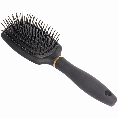 Расческа массажная СЕКРЕТ ТВОЕЙ КРАСОТЫ, цвет черный, матовое покрытие, 6,824см_3