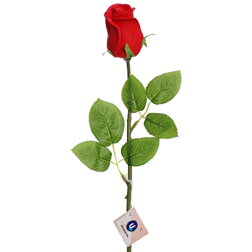 Цветок искусственный "Natur" 45см Роза красная