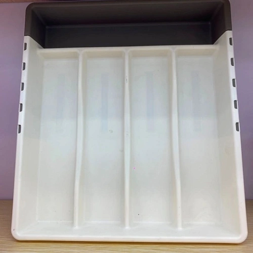 Лоток для столовых приборов "Ваниль" 29*32*5см 5отделений (раздвигается до 43см)