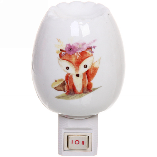 Ночник-светильник "Лиса" 11*6,5см керамический 5W 220V