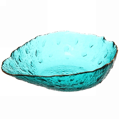 Салатник стеклянный "ICE CRYSTAL" 19,5см морской