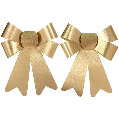 Бант на ёлку Сказочные блики (набор 2 шт), Золото_7