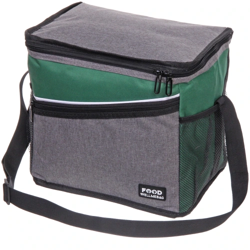 Термосумка 15 л, 30*20*25 см, WM799-2, серый-зелёный