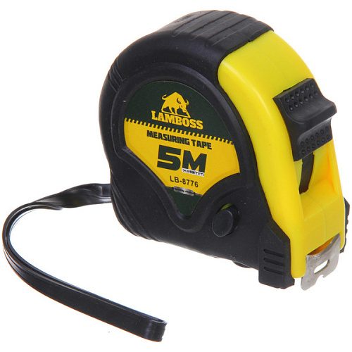 Рулетка Lamboss три фиксатора обрезиненный корпус 5М_4