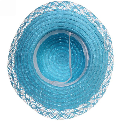 Шляпа женская с широкими полями TiraMiSu- Афина, микс  цветов, р58, ширина полей 10 см_19