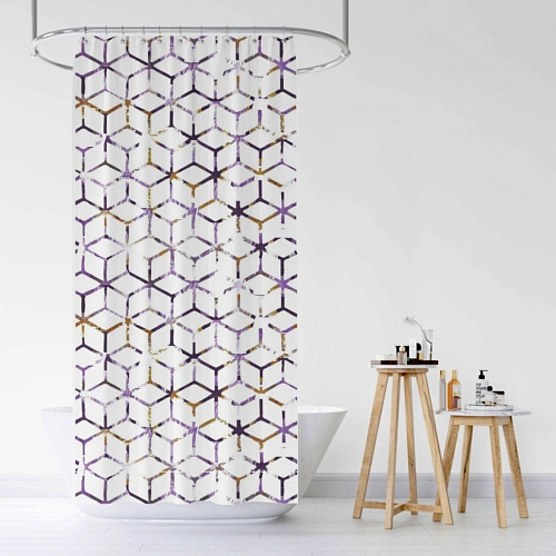 Штора для ванной полиэстер 200*200 "Альма"