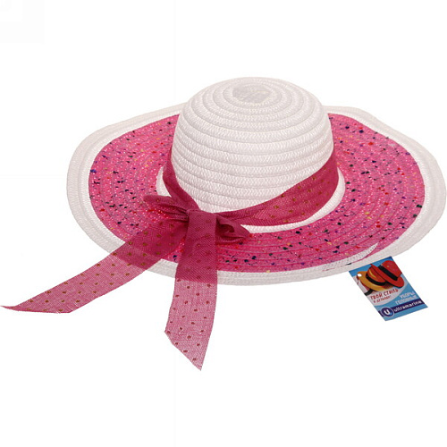 Шляпа женская с широкими полями TiraMiSu- Адель, микс 5 цветов, р58, ширина полей 13 см_12