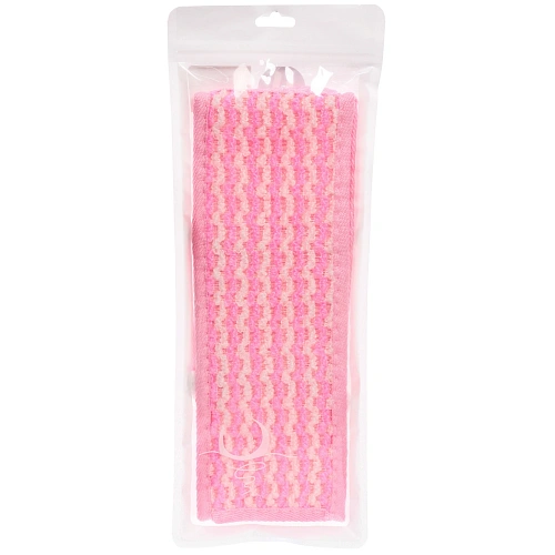 Мочалка для тела ULTRAMARIN SAKURA, комбинированная, цвет розовый, 7010см_5