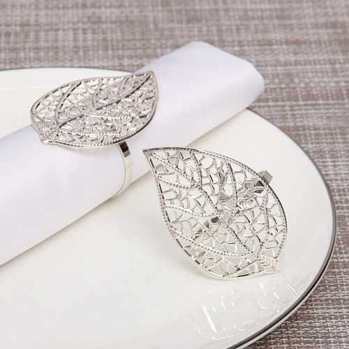 Набор колец для салфеток 2шт "Грация`", цвет серебро