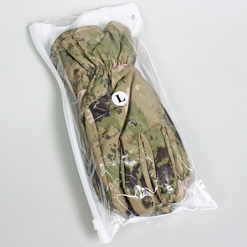 Перчатки туристические утепленные цвет мох L_5